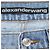Pantaloni dritti Alexander Wang Blue Denim EZ-Cut Out - vista 5