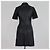 Abito camicia mini Ripoli in pelle nera Maje Nero - vista 3