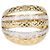 Anello Cocktail Chanel Coco Crush in Oro 18K Two-Tone e Diamanti Matelassé Misura 11 US D'oro