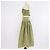 Maje Khaki Polyester Taffeta Maxi Kleid mit Cut-Outs Grün - Ansicht 2