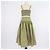 Maje Khaki Polyester Taffeta Maxi Kleid mit Cut-Outs Grün - Ansicht 3