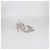 Décolleté Slingback Stuart Weitzman Metallic Pink Crystal Rosa - vista 3