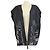 Rick Owens Chaleco oversized sin mangas de algodón negro con bordado Messiah