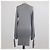 Cardigan largo Mulberry en mezcla de seda gris - vista 3