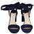 Sandali Kora con lacci in camoscio blu navy Jimmy Choo