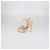 Tom Ford Riemchensandalen mit Vorhängeschloss aus cremefarbenem Lackleder - Ansicht 4