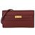 Hermès Portafoglio Hermes Rouge H Evercolor Leather Classique To Go Wallet Rosso