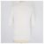 Top de manga corta de punto en mezcla de algodón Off White de Loewe con cuello redondo Blanco roto - vista 3