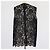 Top sin mangas de encaje floral de algodón mezclado negro Dolce & Gabbana - vista 3
