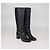 Botas Rockstud de cuero negro con hebilla de Valentino - vista 2
