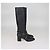 Botas Rockstud de cuero negro con hebilla de Valentino - vista 3