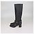 Botas Rockstud de cuero negro con hebilla de Valentino - vista 4