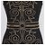 Autre Marque Mini abito senza maniche Versace Collection nero con cristalli - vista 4