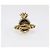 Anello Cocktail Ananas in Metallo Dorato Invecchiato e Perle Sintetiche Gucci XS - vista 5