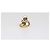 Anello Gucci con borchie spike e perle sintetiche in metallo dorato invecchiato D'oro - vista 3
