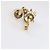 Anello Gucci con borchie spike e perle sintetiche in metallo dorato invecchiato D'oro - vista 5