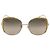 Gafas de sol cuadradas oversized Gucci degradadas amarillo/marrón Dorado