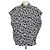 Camisa sin mangas Marni de algodón floral blanco/negro