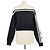 Louis Vuitton Crop-Pullover aus Jersey-Strick in Schwarz/Weiß mit Logo-Detail