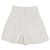 Fendi Off White Denim Shorts mit FF-Print und hoher Taille Roh