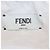 Fendi Off White Denim Shorts mit FF-Print und hoher Taille Roh - Ansicht 4