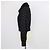 Fendi Black FF Denim Print & Detachable Shearling Collar Zip Jacket - view 2