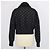 Fendi Black FF Denim Print & Detachable Shearling Collar Zip Jacket - view 3