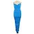 Autre Marque Alex Perry Blaues gerafftes trägerloses Midikleid