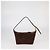 Borsa pouch Miu Miu in camoscio Cacao Cioccolato - vista 3
