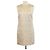 Vestido sin mangas de brocado de mezcla Peach/Gold Dolce & Gabbana