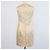 Vestido sin mangas de brocado de mezcla Peach/Gold Dolce & Gabbana - vista 3