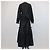 Autre Marque Abito Maxi Hilde con Maniche a Puff e Volant Brogger Black Nero - vista 3
