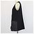 Autre Marque Chaleco de botones Brusnika Black Blend Viscose and Denim Negro - vista 2