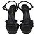Sandali platform Parthenon Grecian in pelle verniciata nera Chanel Nero