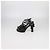 Sandali platform Parthenon Grecian in pelle verniciata nera Chanel Nero - vista 4