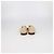 Ballerine Chanel Beige/Black Leather Bow CC Cap Toe Nero - vista 5