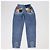 Pantaloni Dolce & Gabbana in denim blu lavato con tasche patchwork e strappi - vista 2