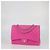 Borsa Chanel Maxi Classic Double Flap in pelle caviar matelassé e nubuck rosa - vista 2