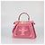Bolsa Medium Peekaboo IseeU Fendi em couro rosa com corte a laser e bordados de renda - vista 2
