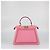 Bolsa Medium Peekaboo IseeU Fendi em couro rosa com corte a laser e bordados de renda - vista 3
