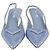 Décolleté Slingback Prada in raso azzurro con cristalli Blu