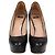 Décolleté platform in pelle nera Elisabetta Franchi Nero