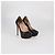 Décolleté platform in pelle nera Elisabetta Franchi Nero - vista 2