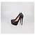 Décolleté platform in pelle nera Elisabetta Franchi Nero - vista 4
