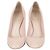 Christian Dior Pumps aus rosa Leder mit runder Kappe
