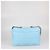 Borsa a patta Chanel Maxi 19 in pelle matelassé Light Blue Blu chiaro - vista 3