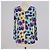 Top Versace multicolore in misto maglia con stampa floreale, scollo a V e maniche lunghe - vista 3