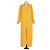 Frame Denim Vestido maxi caftán Frame de algodón amarillo de manga larga