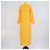 Frame Denim Vestido maxi caftán Frame de algodón amarillo de manga larga - vista 3