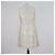 Paule Ka Mini-Kleid aus Jacquard in Creme/Grau - Ansicht 3